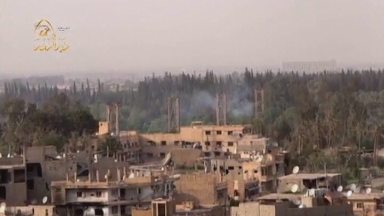Syria War: Amateur footage shows air strikes and a bridge collapsing