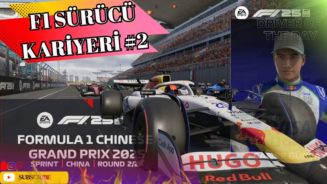 🏁 SÜRÜCÜ KARİYERİNDE ZAFERE ÇOK YAKLAŞTIK! | F1 25 Çin GP SPRİNT YARIŞI 🔥