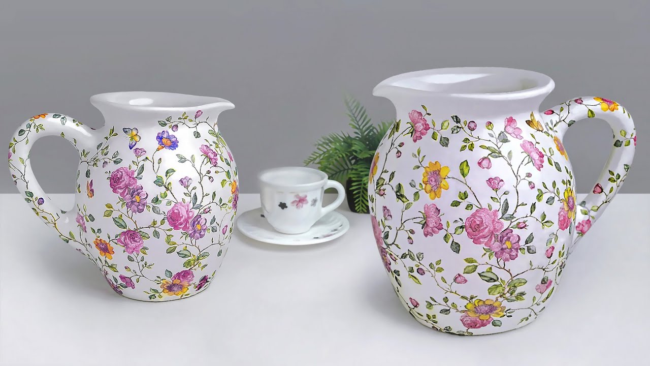 Cement pot showpiece making at home // Sugar pot making // Tea pot making