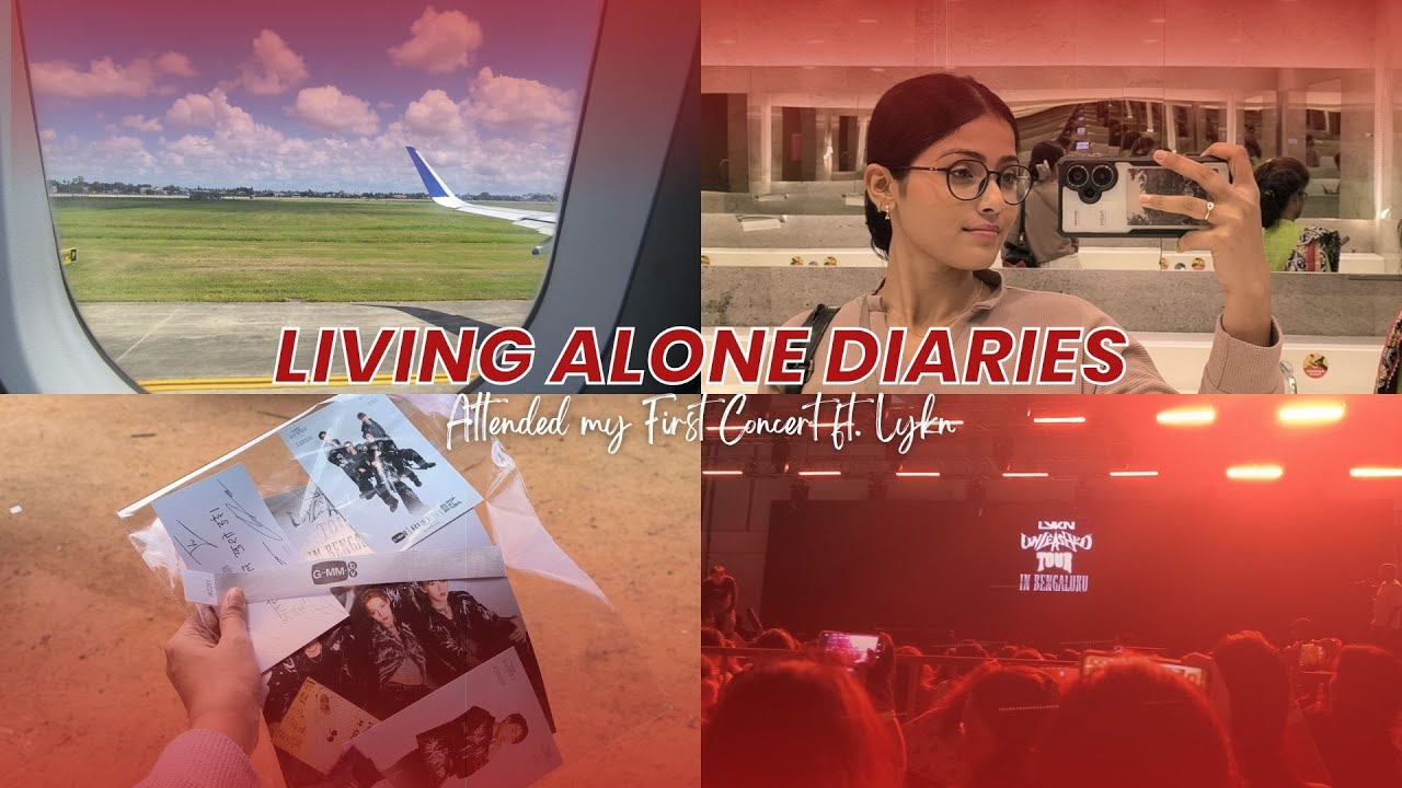 Living Alone Diaries | My First Ever Concert | LYKN in India | Travelling alone, made new friends