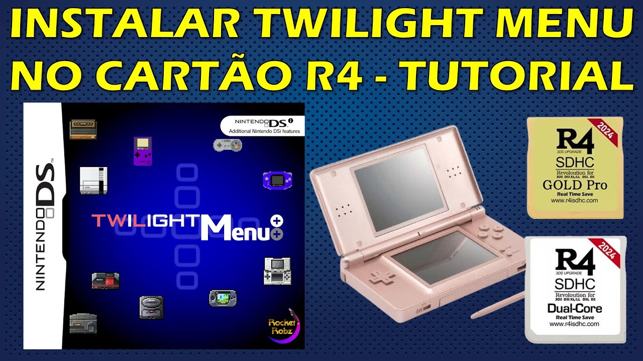 COMO INSTALAR O TWILIGHT MENU++ NO CARTÃO R4 E USAR NO NINTENDO DS? TUTORIAL FLASHCARD