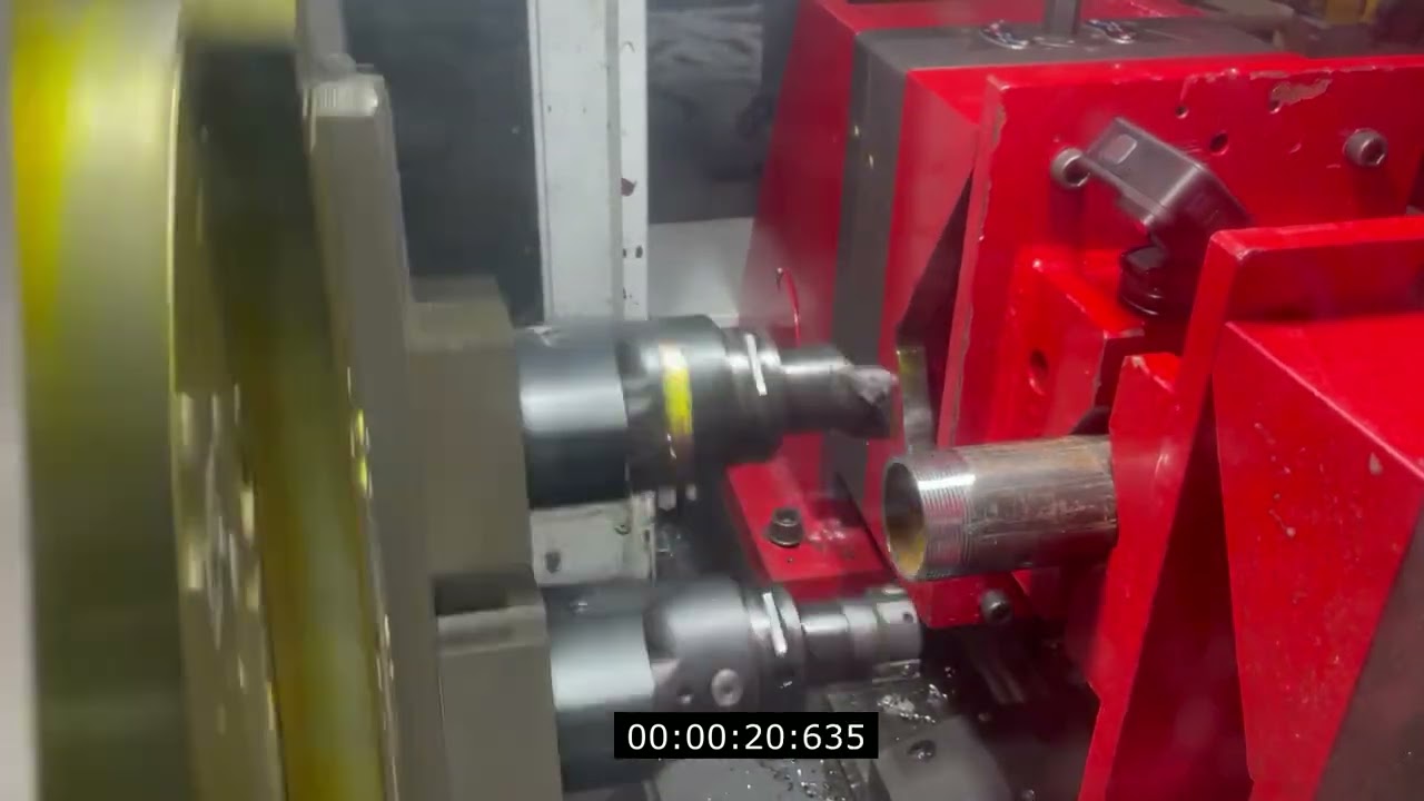 RMT TGB14 CNC - High Speed NPT 2"  Pipe Threading | Beveling Facing Grooving Threading