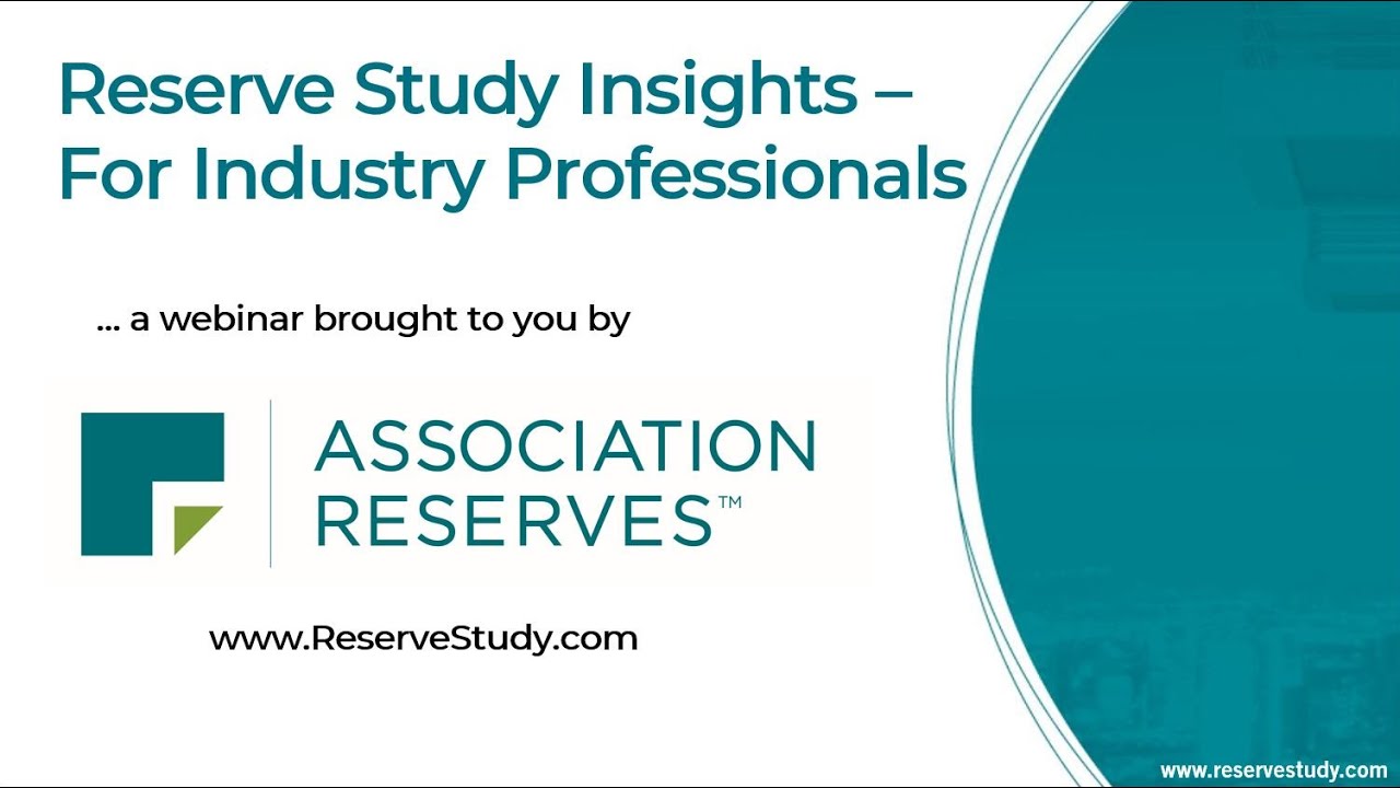 Reserve Study Insights for Industry Professionals (2020)