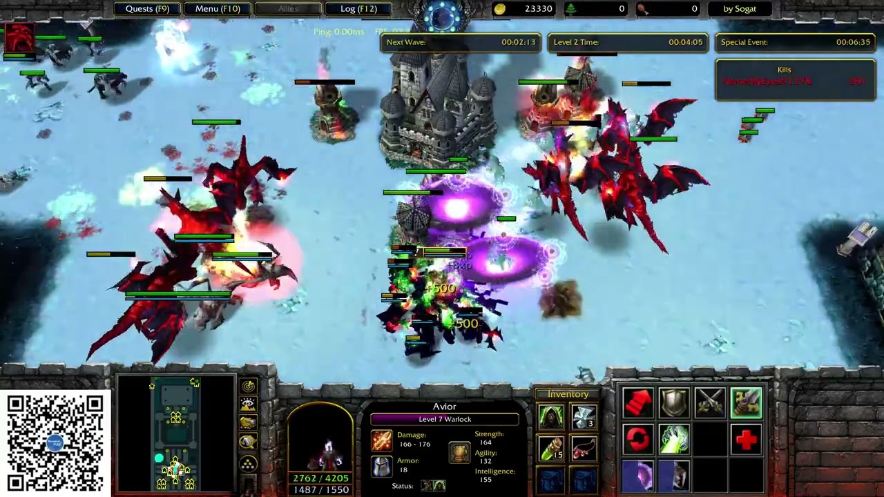 X Hero Siege v11.6.8 - difficult Extreme 4 - solo with Avior - Win