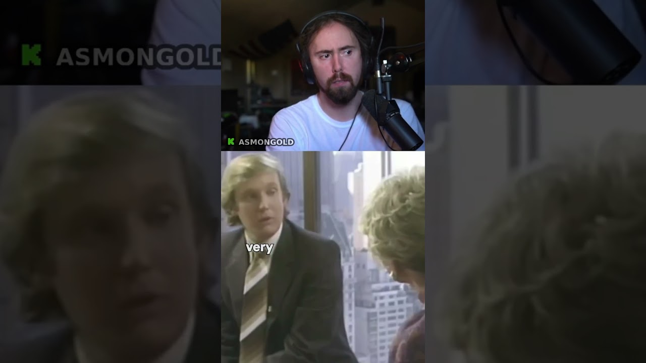 34 Year Old Donald Trump Asked If He'd Ever Run For President #asmongold #asmon #zackrawrr