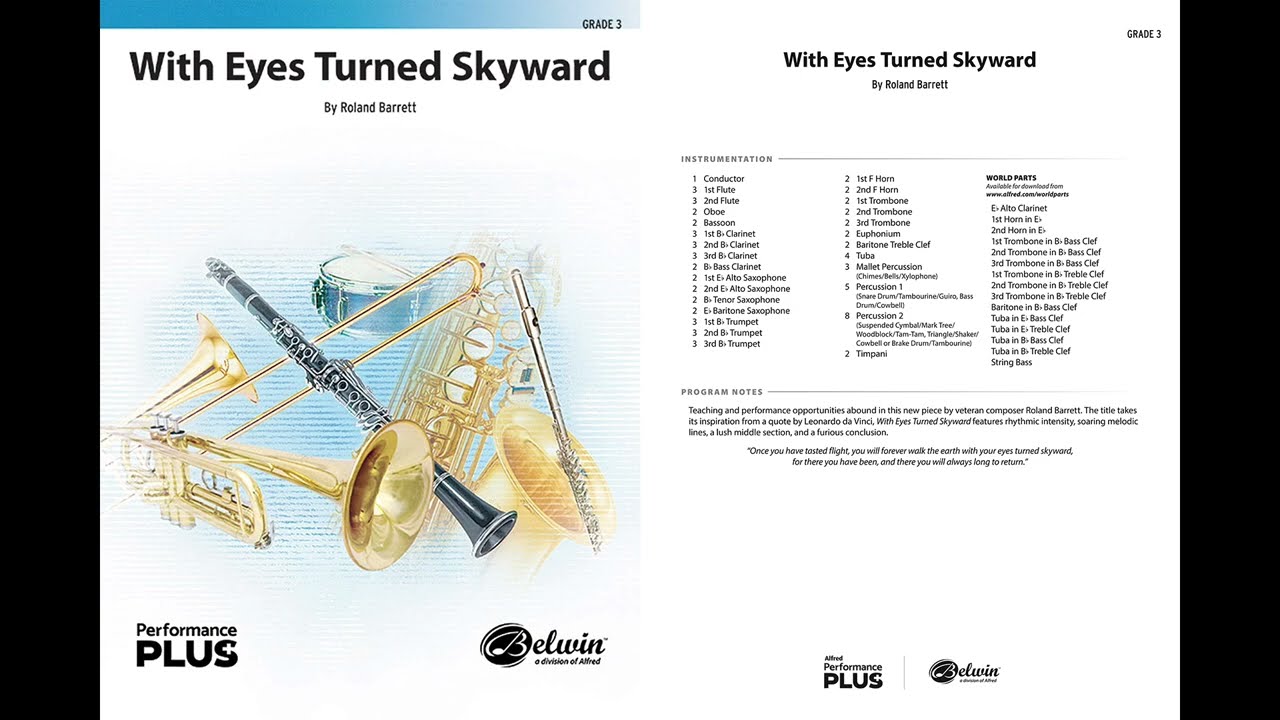 With Eyes Turned Skyward, by Roland Barrett – Score & Sound