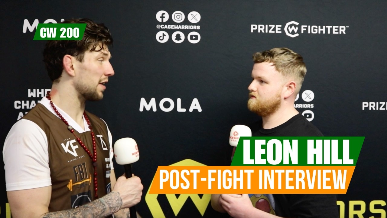 Cage Warriors 200 Post-Fight Interview: Leon Hill Wants Either DWCS or Adam Darby Next
