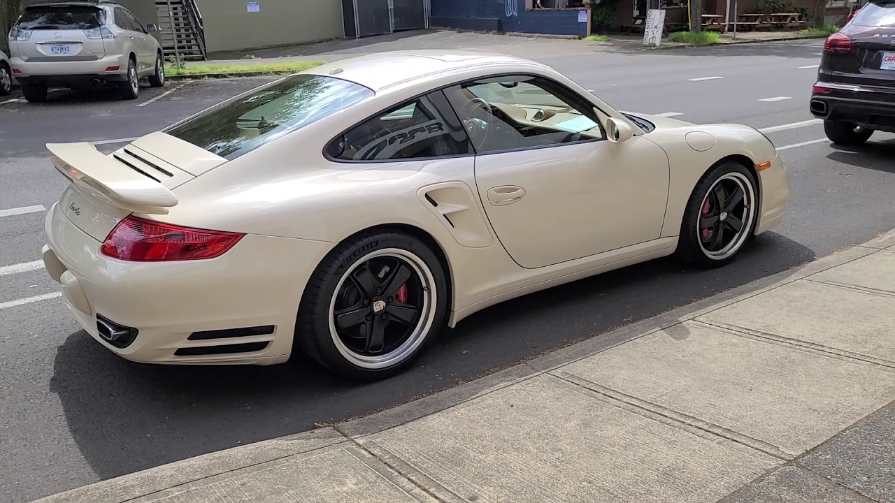2009 Porsche 911 Turbo Cream white 6 speed Manual | @Grand Prix Motors of Portland Oregon