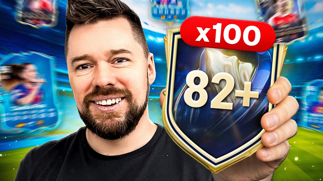 Я открыл 100 наборов выбора игрока 82+ и выбил __ карточек UWCL с рейтингом 96!