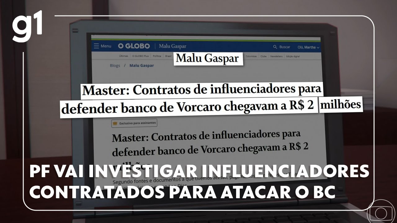 PF abre inquérito pra investigar influenciadores contratados para atacar o Banco Central