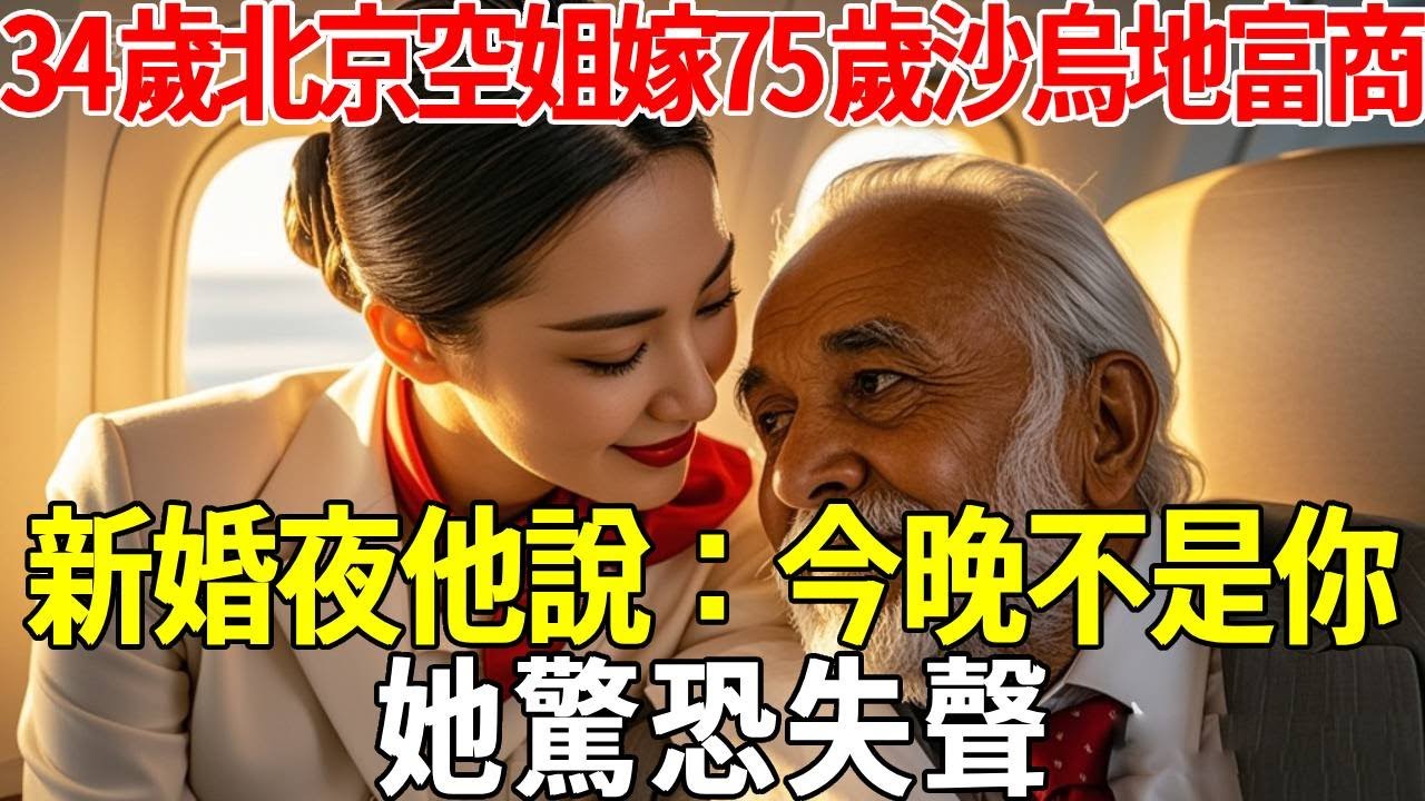 34歲北京空姐嫁75歲沙烏地富商，新婚夜他說：今晚不是你，她驚恐失聲#蝴蝶飛飛 #民間故事 #奇聞趣事 #古代小說#懸疑#老年情感