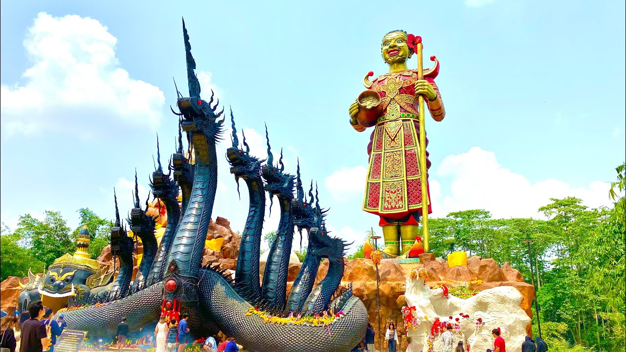 พ่อเงาะองค์ใหญ่ที่สุดในโลก #ถ้ำจินดามณีศรีราชา #ปู่นิลกาฬนาคราช จังหวัดชลบุรี #thailand