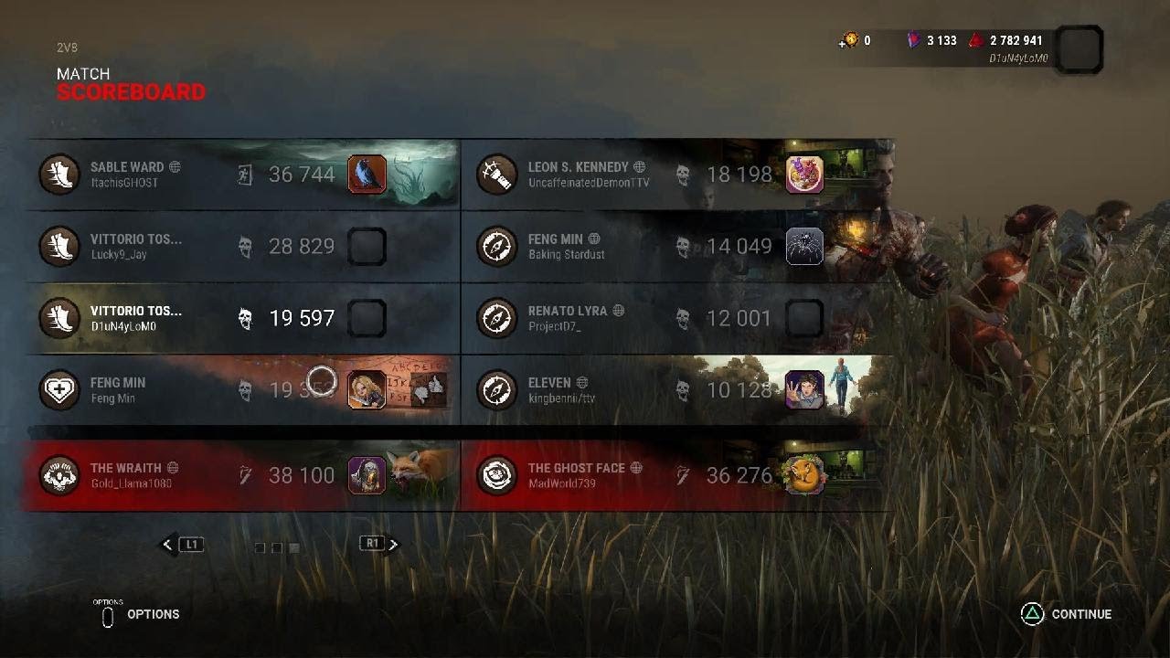 Dead by Daylight Ghostface x Wraith stacking