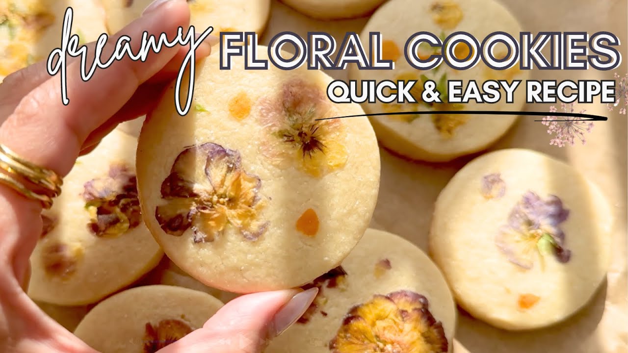 EASY SUGAR COOKIE RECIPE - HOW TO MAKE BEAUTIFUL FLOWER COOKIES