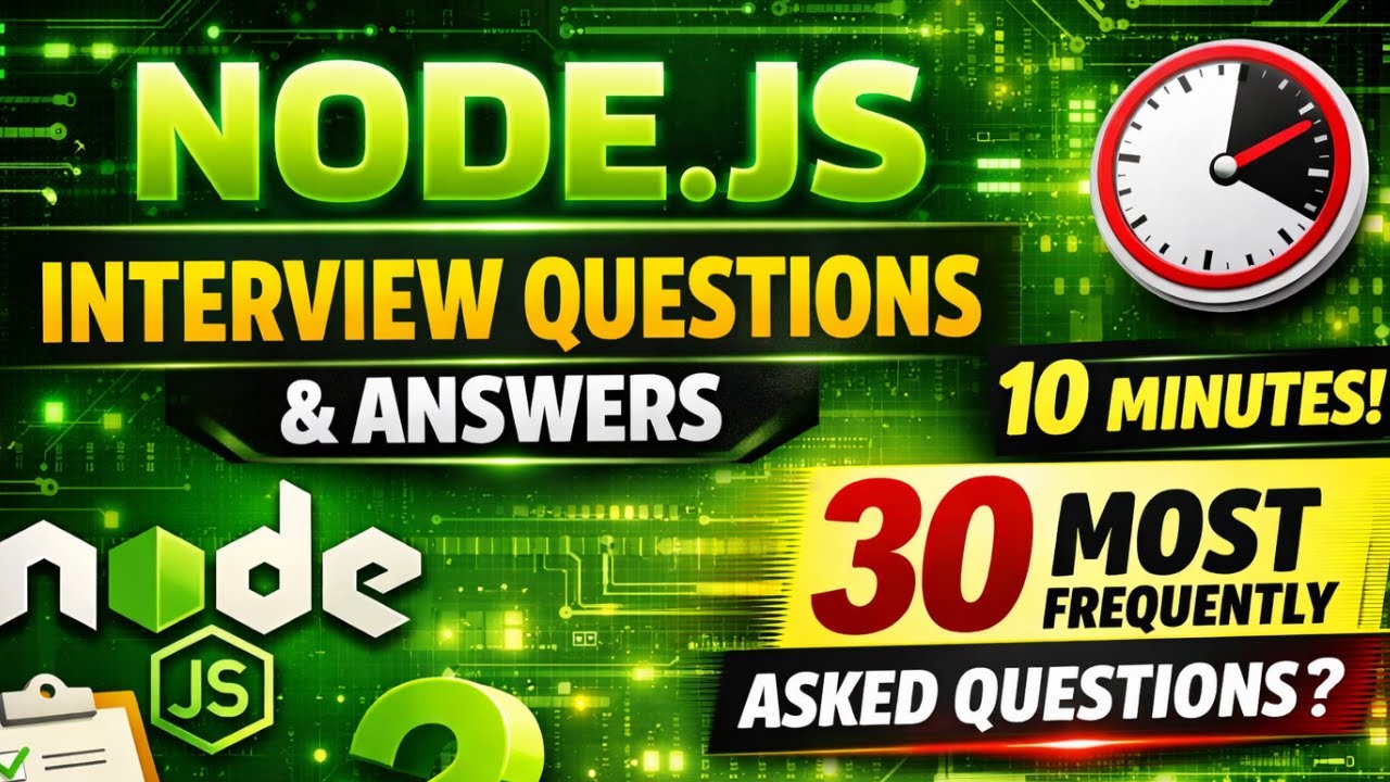Top Node.js Interview Questions & Answers | Most Asked Node Interview Questions