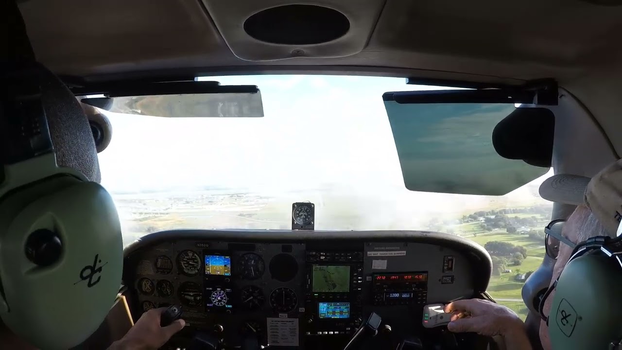 How to save a landing after being high on final in a Cessna 172S.