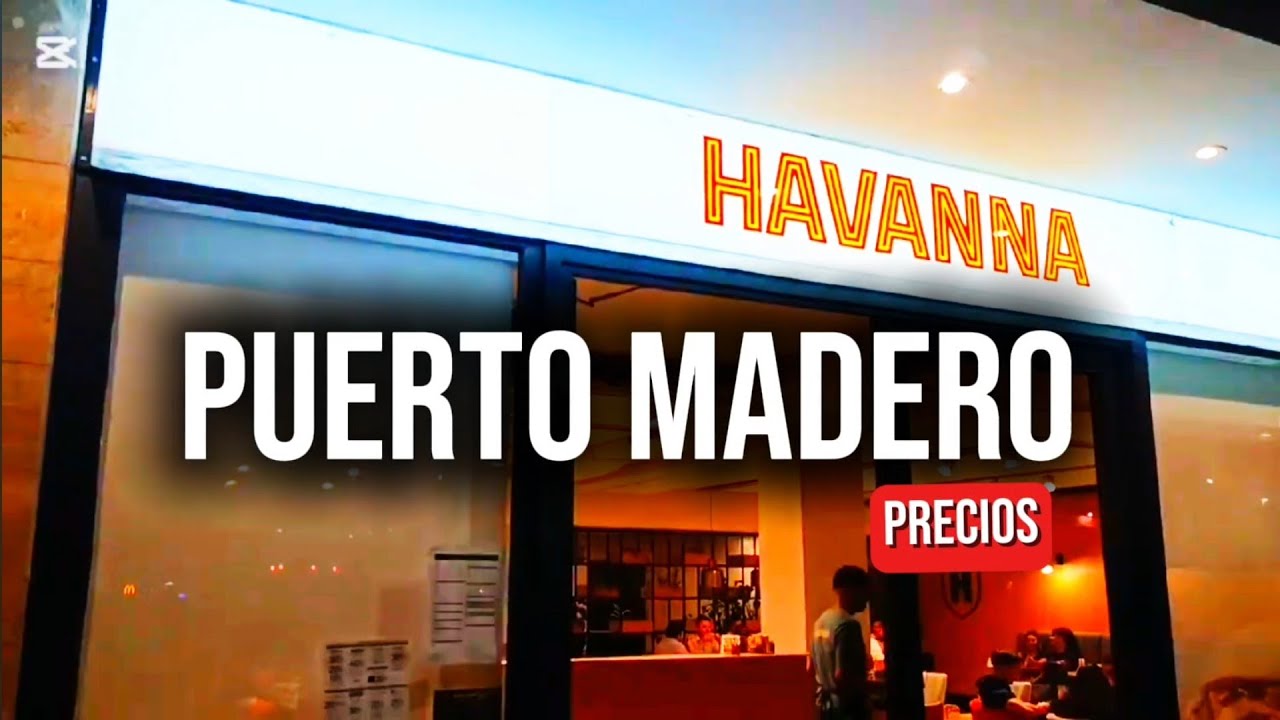 HAVANNA DE PUERTO MADERO PRECIOS MERIENDA PARA 2 
