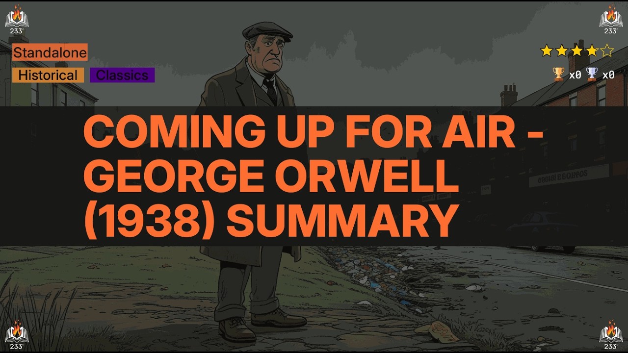 Coming Up For Air - George Orwell (1938) Summary - 3.79 ⭐️