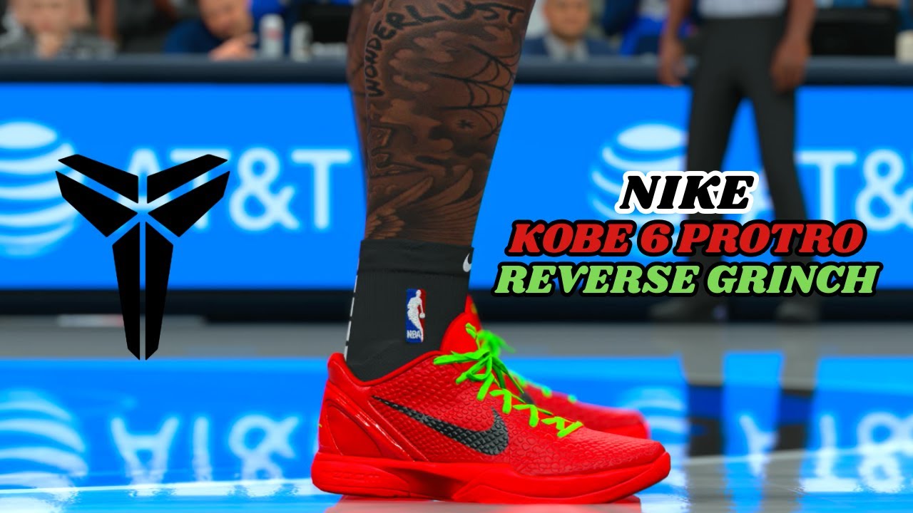 NBA 2K26 Shoe Creator - How to make Kobe 6 'Reverse Grinch'