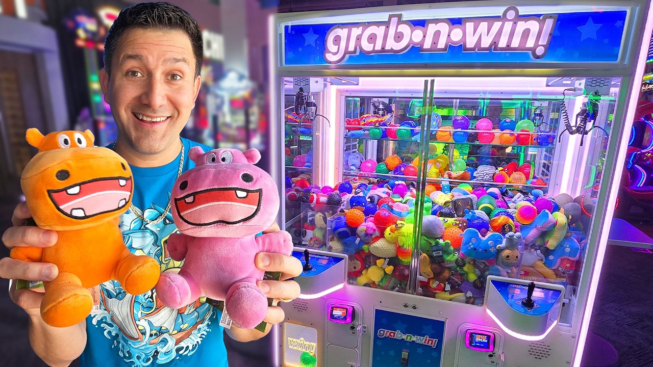 Hungry Hungry Hippos inside the Claw Machine!