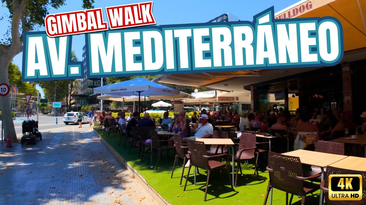 BENIDORM - The Street that Offers it ALL! | Av. Mediterráneo 4K