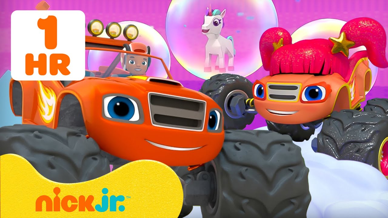 Blaze i mega maszyny | Blaze & Sparkle ratują jednorożce i więcej rodzinnych misji! 🦄🫧 | Nick Jr.