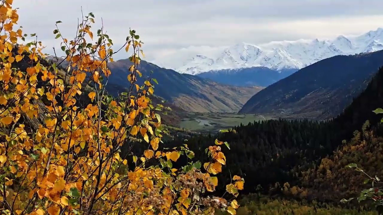 Autumn hike in Svaneti, Georgia
