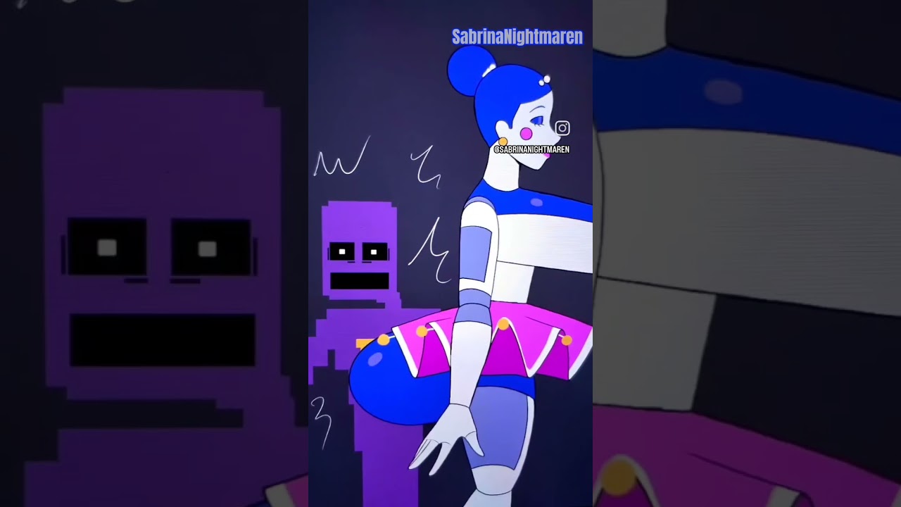 oh she's 2D? #fivenightsatfreddys #fnaf #notmyedit #willamafton #ballora #2d