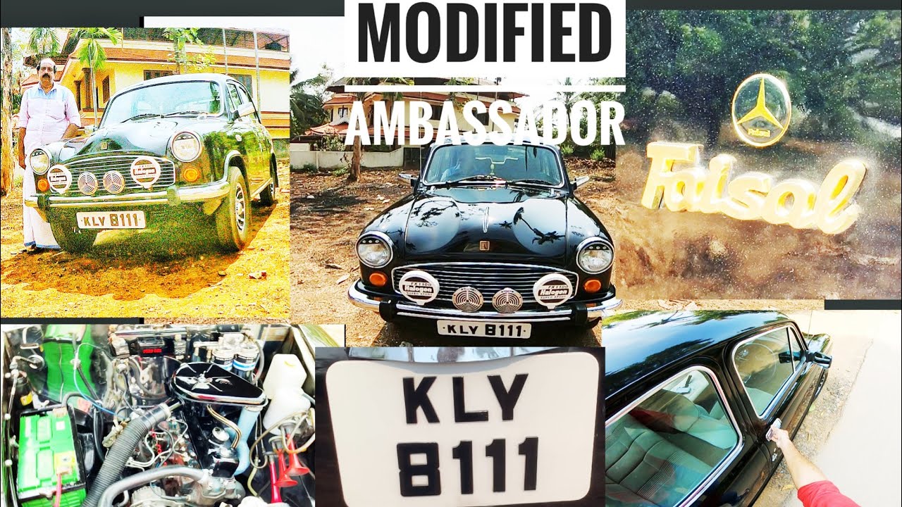 Modified Ambassador Mark 4 car-Faisal irinjalakuda / The cleanest engine room.how to prevent rust