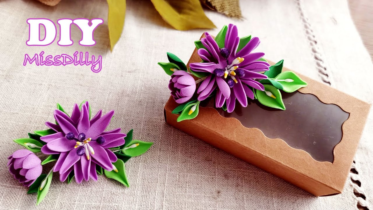 Flower Craft Ideas with Foam Sheet🌸Easy Flowers🌸Eva foam flowers ideas #2202