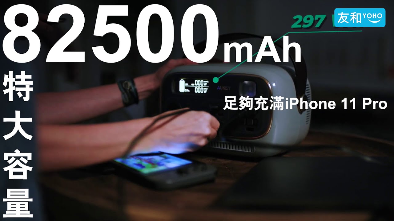 Aukey Power Studio 300 復古萬用電源 外出露營好幫手！