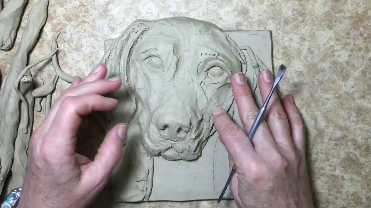 Learn how to sculpt a bas-relief dog | Sondra Alexander