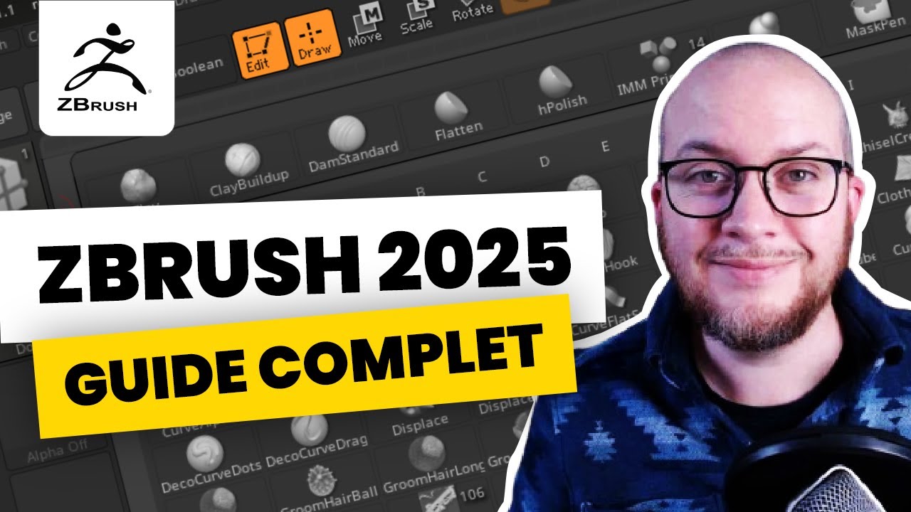 Zbrush 2025 - Tuto complet pour débutants en français