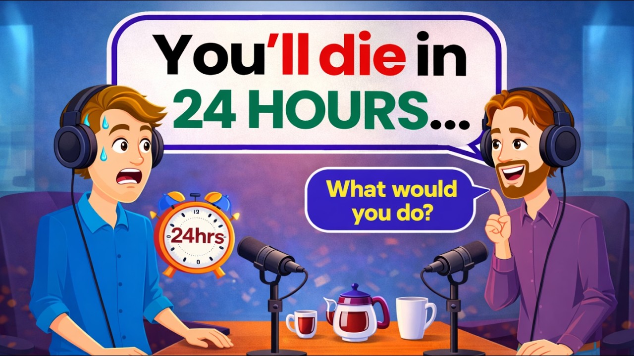 You Have 24 Hours Left to Live… What Would You Do? | Slow English Podcast