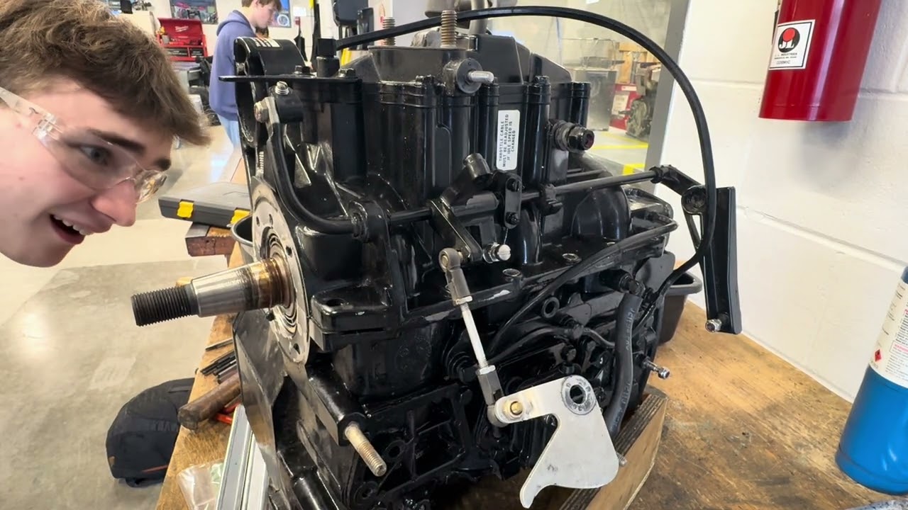 Taking apart engine part 2 Mercury Force 70 2/2/26