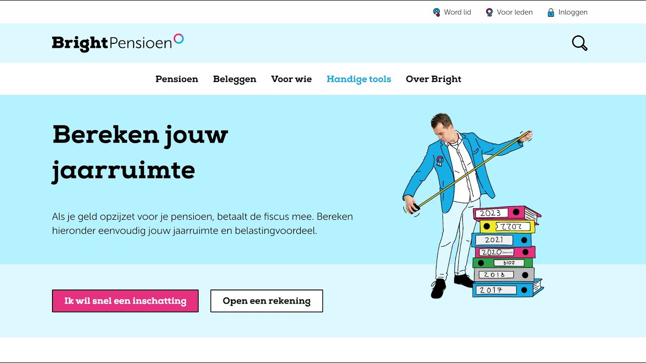 Jaarruimte en reserveringsruimte berekenen