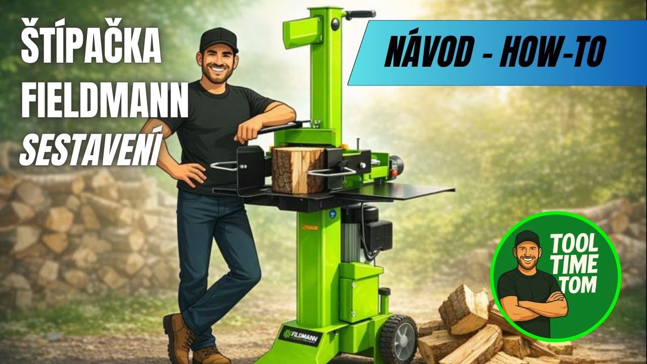 Fieldmann FZLS 1007V-E: Montáž a sestavení horizontální štípačky (Unboxing)