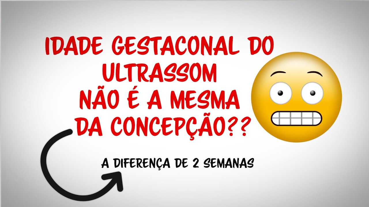 A diferença entre a idade gestacional calculada pelo ultrassom e a data da concepção