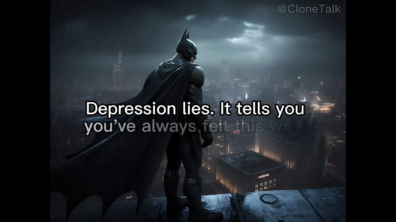 Batman Shares With You His Favorite Quotes About Depression (AI Voice)