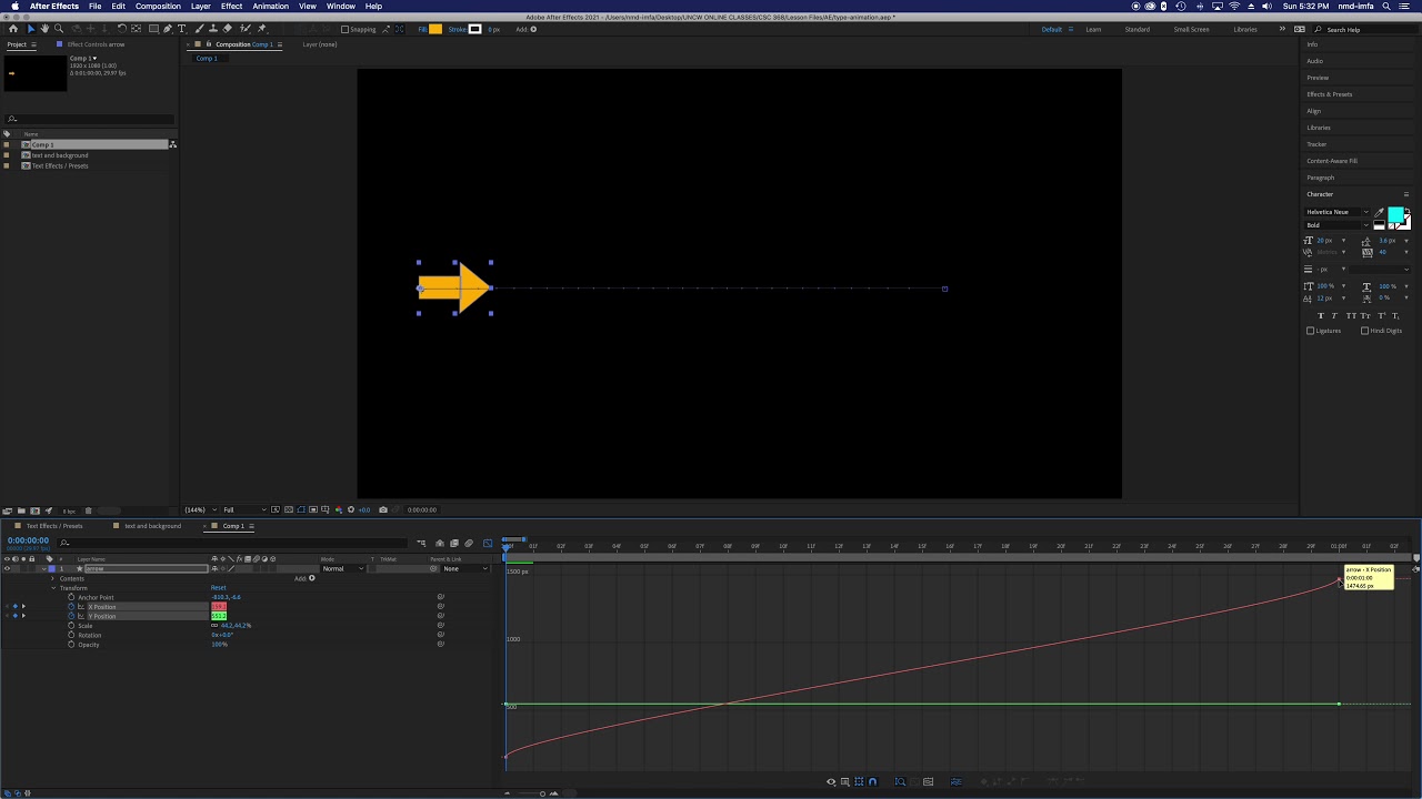Visual Design for Multimedia - Intro to the Adobe After Effects Graph Editor