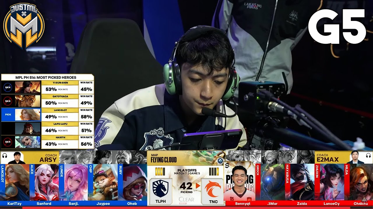 TNC VS TLPH GAME 5 | PLAYOFFS DAY 4 | MPL PH SEASON 16