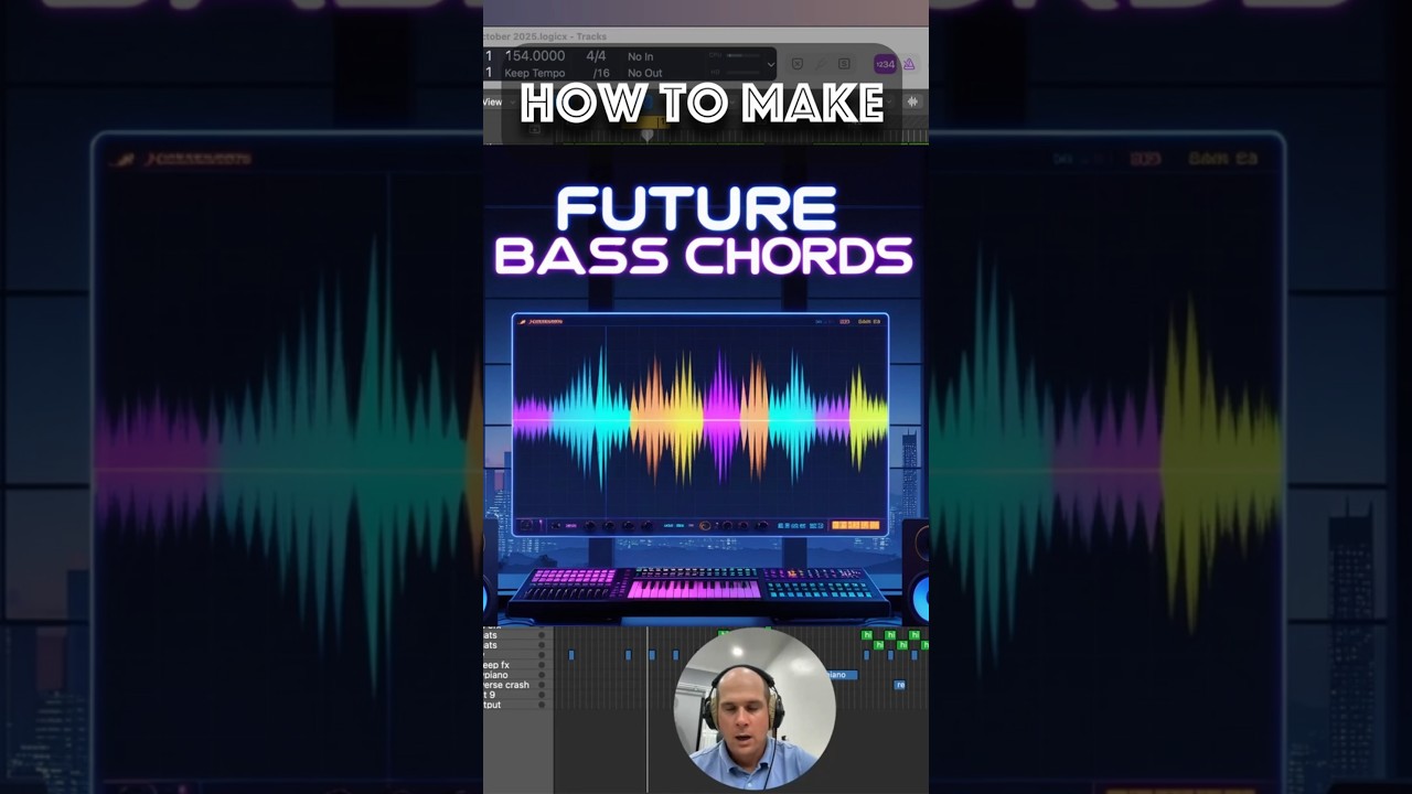 How to Make Vibrating Future Bass Style Chords #shorts