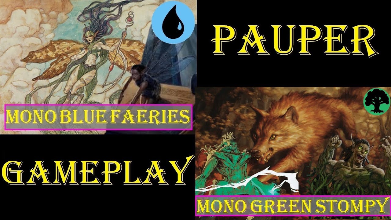 Mono Blue Fadas Vs Mono Green Stompy [PAUPER] Gameplay Ao Vivo 