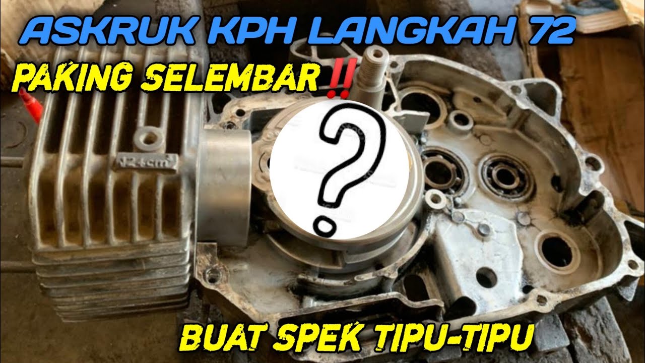 ASKRUK KHARISMA SUPRA 125 LANGKAH 72 PAKING SELEMBARAN‼️