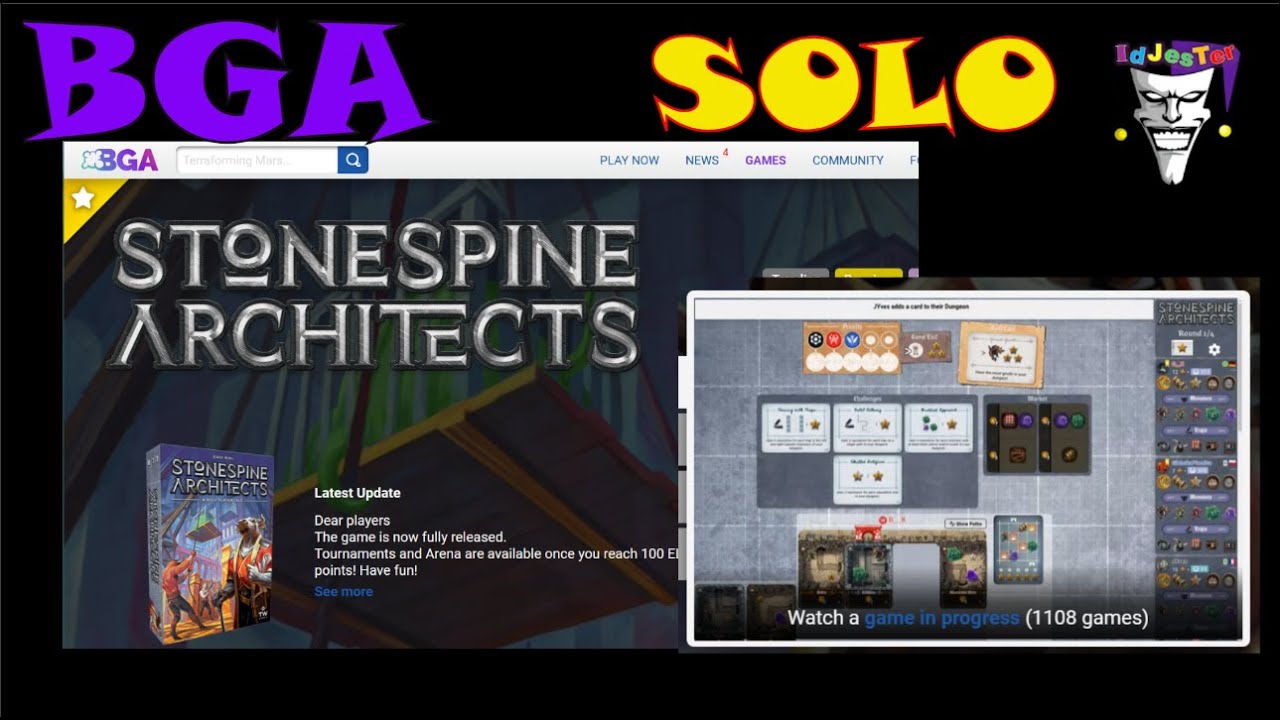 Stonespire Architects By Thunderworks Game on Boardgamearena Played SOLO