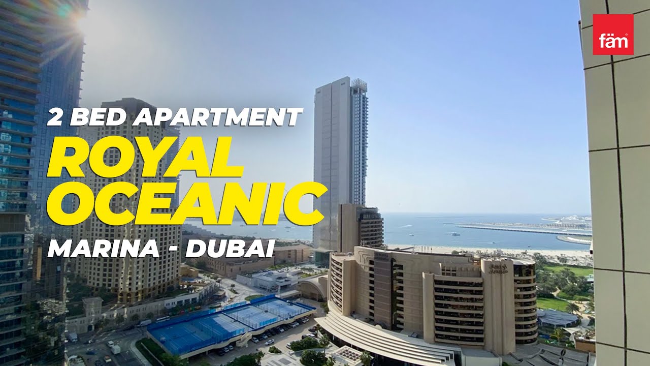 Amazing 2 Bed Apartment in Royal Oceanic, Marina - Dubai