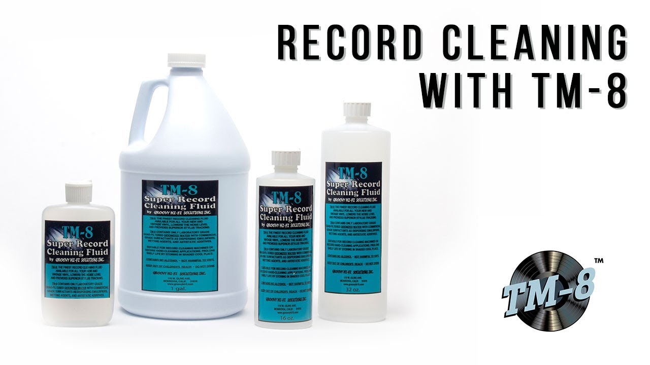 Record Cleaning 101 - Super Record Cleaning Fluid TM-8 Tutorial by Groovy Hi-Fi Solutions Inc.