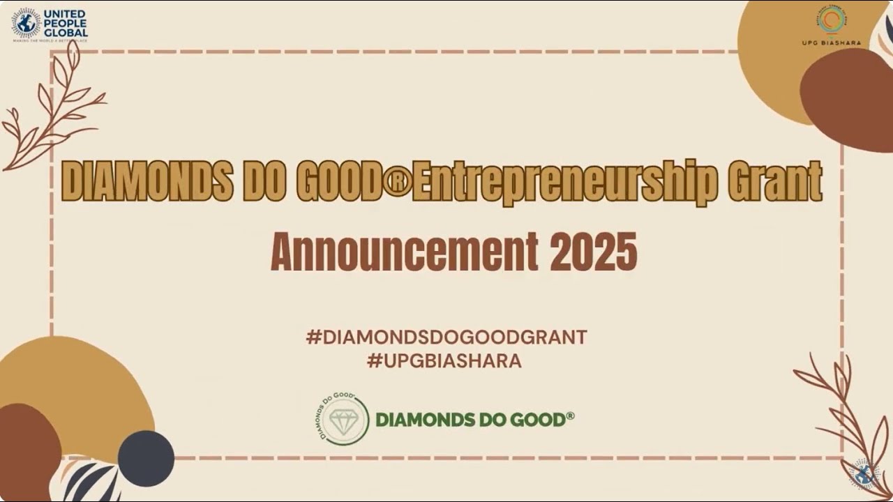 Diamonds Do Good Entrepreneurship Grant 2025 - Announcement event