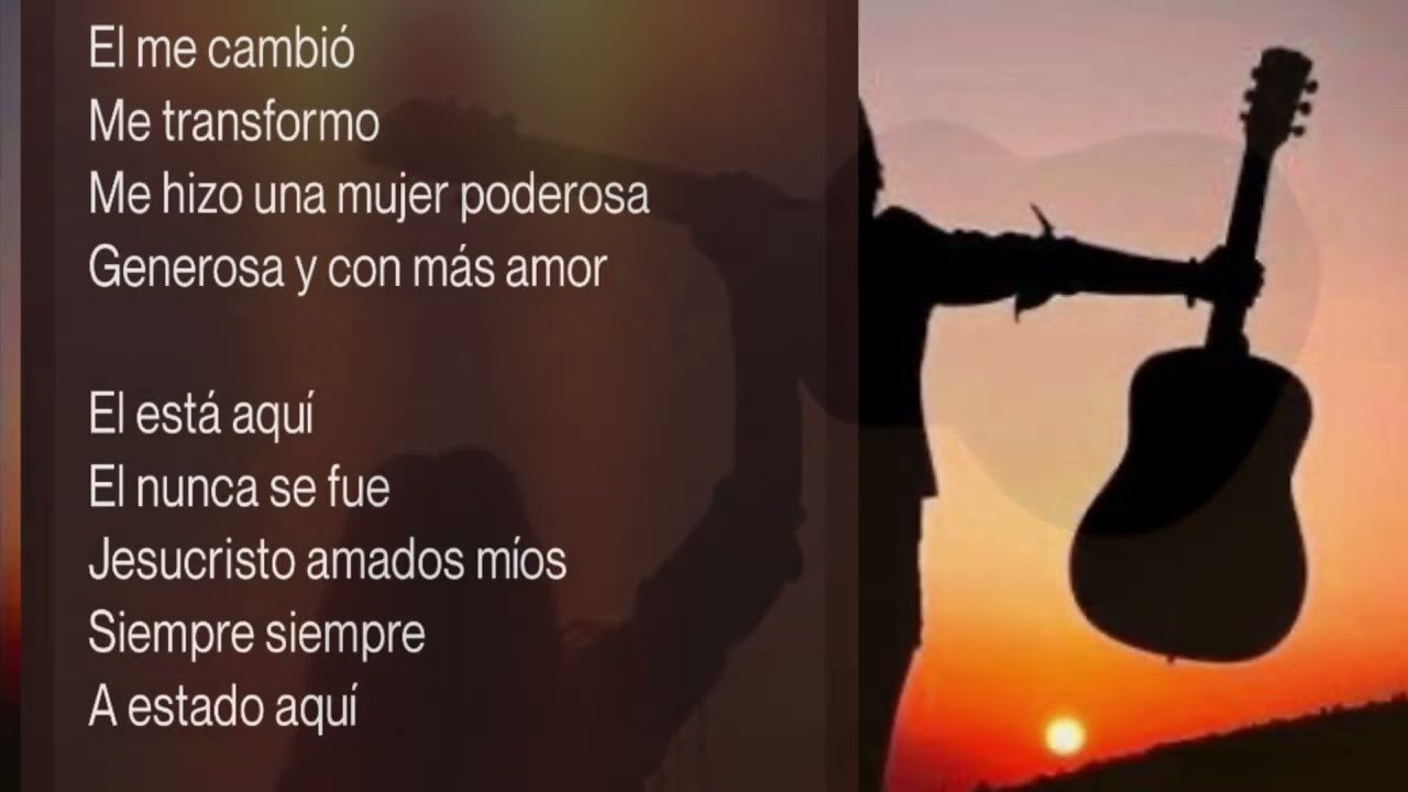 El está aquí compositora letra y música Gloria María Aguilar 