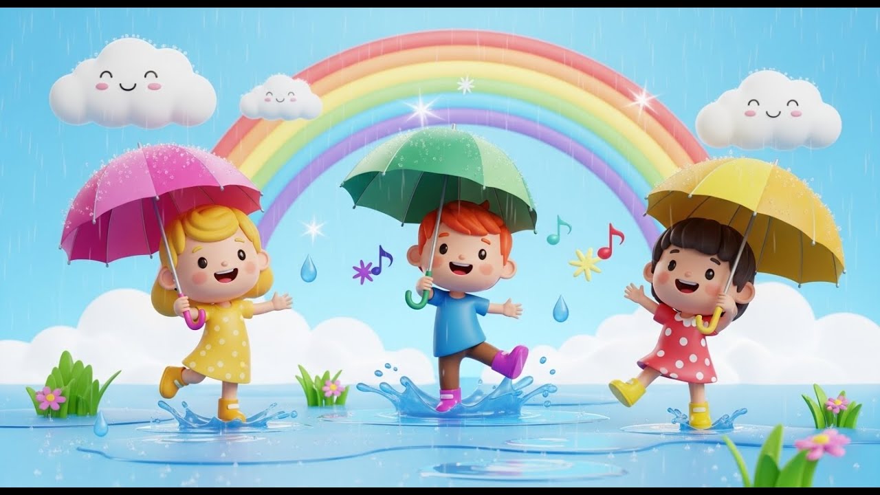 Danser sous la Pluie 🌧️💃 | Dance in the Rain | Comptine Bébé